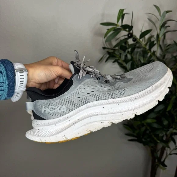 Hoka One One Kawana 2 Men’s Gray Running Sneakers Size 8.5 Mesh Foam Cushioned - Picture 1 of 11